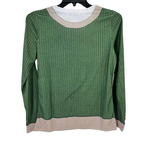 Faux Real Jingle Hell Grumpy Cat Photo Ugly Christmas Print Shirt Womens Sz XL - Picture 6 of 8